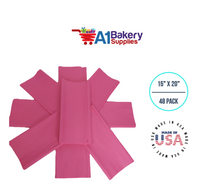 Hot pink Bulk Tissue Paper 15 Inch x 20 Inch - 48 Sheets premium Tissue Paper