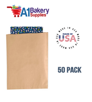 Kraft Flat Merchandise Bags, Small, 50 Pack - 14-3/4"x18"