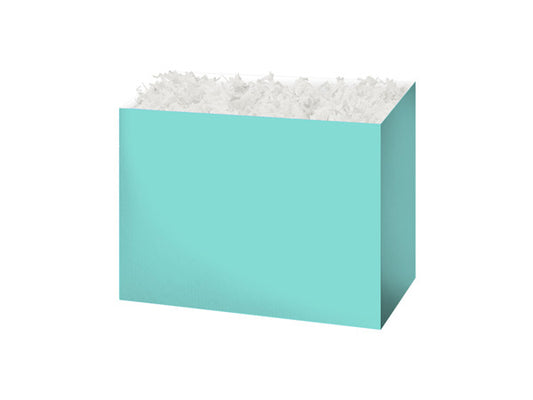 6 Pack Basket Gift Box Decorative Basket Gift Box Aqua Color Small Size
