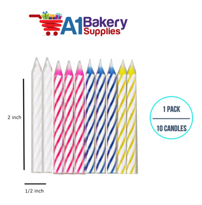 A1BakerySupplies Magic Relight Candles - Multi 1 pack for Birthday Cake Decorations and Anniversary