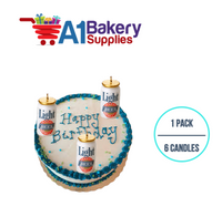 A1BakerySupplies Beer Can Novelty Candles 1 pack for Birthday Cake Decorations and Anniversary