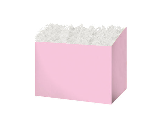 6 Pack Basket Gift Box Decorative Basket Gift Box Solid Pink Color Small Size