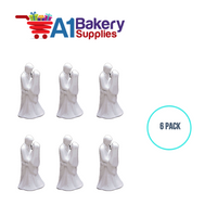 A1BakerySupplies Porcelain Bisque Couple 6 pack Wedding Accessories for Birthday Cake Decorations and Marriages