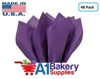 Purple Color Gift Wrap Tissue Paper 20 Inch x 30 Inch  - 48 Sheets Pack