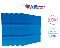 Sapphire Blue Bulk Tissue Paper 15 Inch x 20 Inch - 48 Sheets premium Tissue Paper