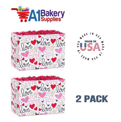 Too Cute Basket Box, Theme Gift Box, Small 6.75 (Length) x 4 (Width) x 5 (Height), 2 Pack