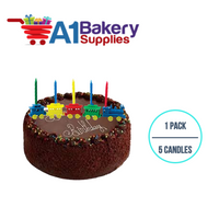 A1BakerySupplies Train Candleholder Sets 1 pack for Birthday Cake Decorations and Anniversary