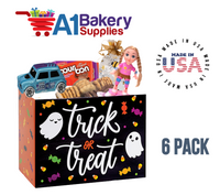 Trick or Treat Basket Box, Theme Gift Box, Small 6.75 (Length) x 4 (Width) x 5 (Height), 6 Pack