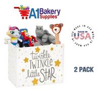 Twinkle Little Star Basket Box, Theme Gift Box, Small 6.75 (Length) x 4 (Width) x 5 (Height), 2 Pack