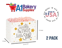 Twinkle Little Star Basket Box, Theme Gift Box, Large 10.25 (Length) x 6 (Width) x 7.5 (Height), 2 Pack