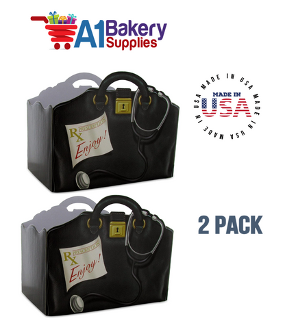 Get Well Doctors Bag, Medical Bag, Nurse Bag, Basket Box, Theme Gift Box, Large 10.25 (Length) x 6 (Width) x 7.5 (Height), 2 Pack