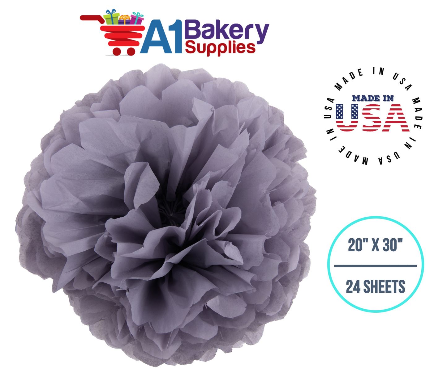 Morning Mist Color Tissue Paper 20 Inch x 30 Inch - 24 Sheets