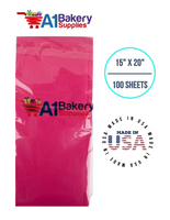 HotPink Tissue Paper Squares, Bulk 100 Sheets, Premium Gift Wrap and Art Supplies for Birthdays, Holidays, or Presents by A1BakerySupplies, Medium 15 Inch x 20 Inch