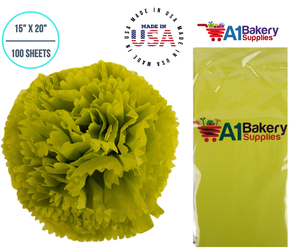 Citrus Green Tissue Paper Sheets, 15 X 20 for $59.64 Online
