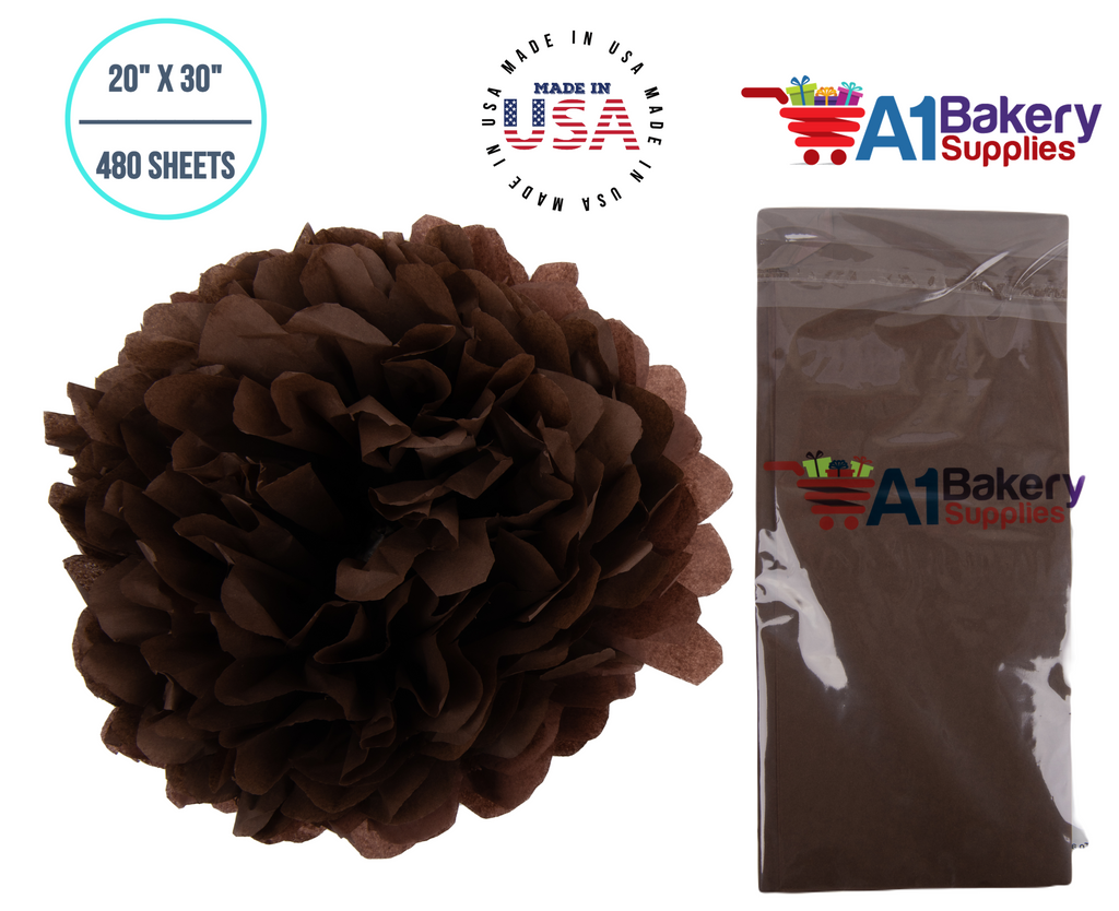 Chocolate Brown Tissue Paper - 20 x 30 - 480 / Pack