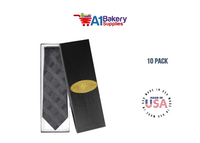 Black Men's Tie Gift Boxes Socks Gift Boxes 10 pack with Gold Gift for You Tag