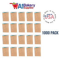 Kraft Flat Merchandise Bags, Medium, 1000 Pack - 5"x7-1/2"