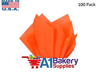 Orange Gift wrap Tissue Paper 15 Inch x 20 Inch - 100 Sheet Pack
