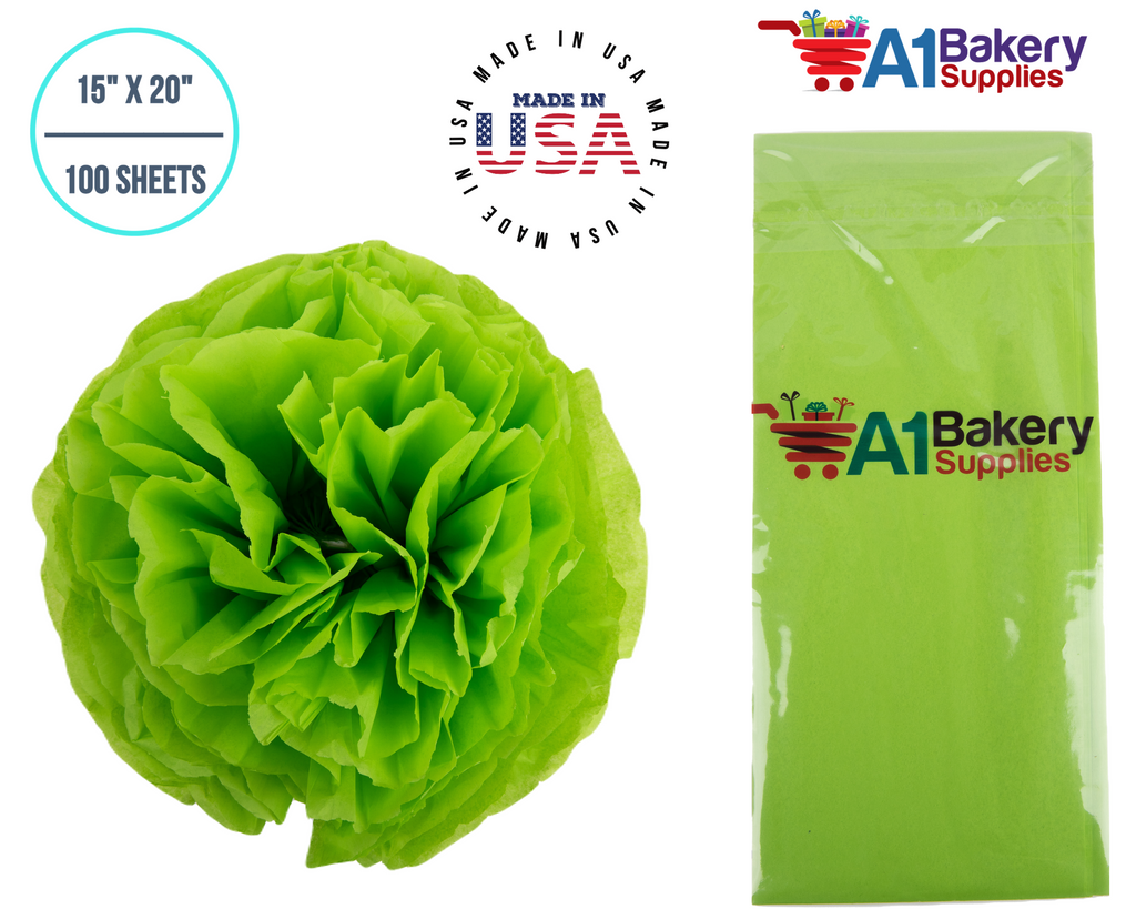 Bulk Lime Green Tissue Paper | 20x30 | 480 Sheets