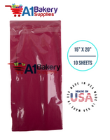 Cranberry Tissue Paper Squares, Bulk 10 Sheets, Premium Gift Wrap and Art Supplies for Birthdays, Holidays, or Presents by A1BakerySupplies, Small 15 Inch x 20 Inch