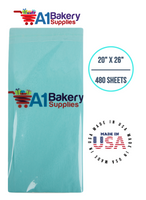 AQUA BLUE Color Gift wrap Tissue Paper 20 Inch x 26 Inch - 480 Sheets