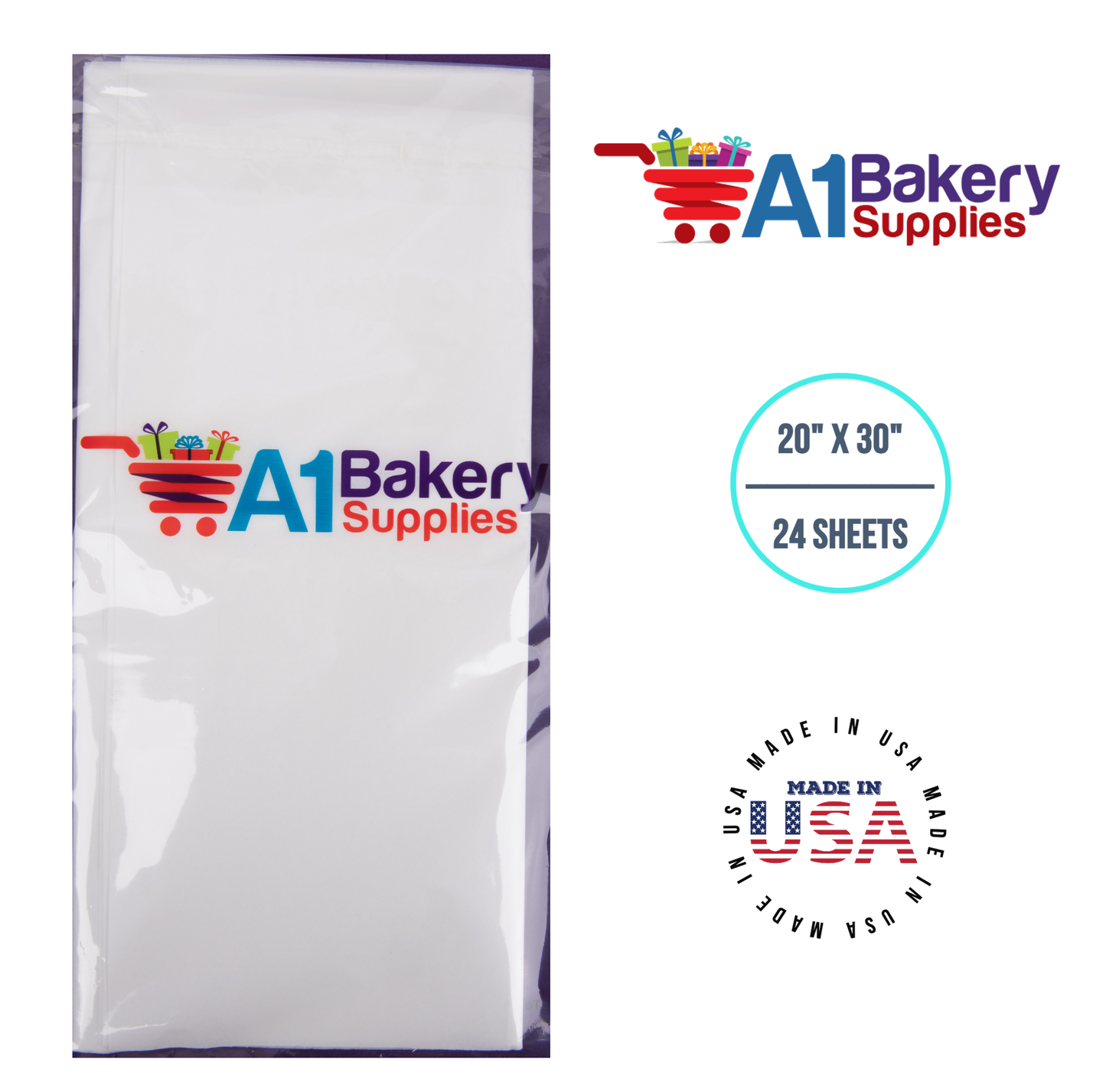 White Tissue Paper Small 20 Inch x 30 Inch - 24 Sheets