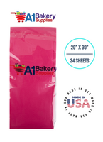 HotPink Tissue Paper Squares, Bulk 24 Sheets, Premium Gift Wrap and Art Supplies for Birthdays, Holidays, or Presents by A1BakerySupplies, Small 20 Inch x 30 Inch