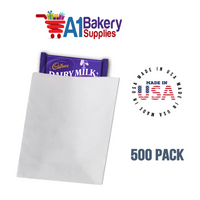 White Flat Merchandise Bags, Medium, 500 Pack - 14-3/4"x18"
