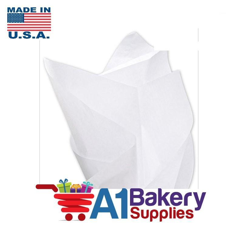 Basic Solid White Tissue Paper 15 x 20 Inches 960 Sheets by Premium Quality Gift Wrap Tissue Paper by A1BakerySupplies
