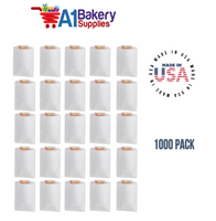 White Flat Merchandise Bags, Medium, 1000 Pack - 10"x13"