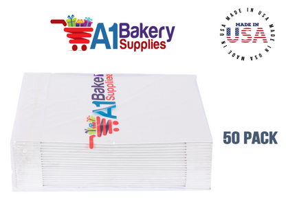 White Apparel Box for Men Shirts Gift Wrap Packaging Boxes, 15 x 9 1/2 x 2" - 50 Pack, Large